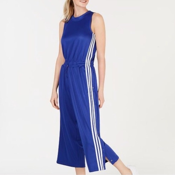 Adidas blue jumpsuit Clearance